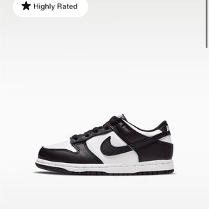 Nike Kids Dunk Black and White “Panda” Sneakers